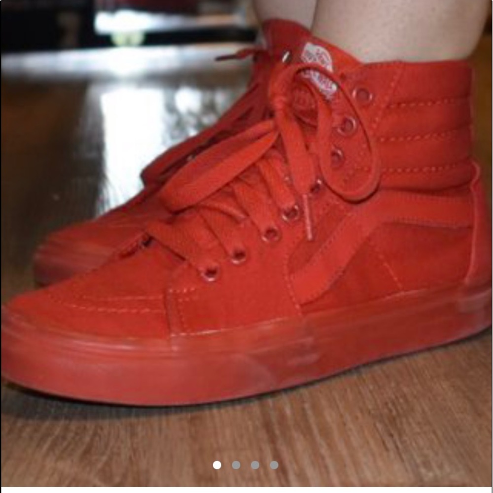 old skool red high top vans!